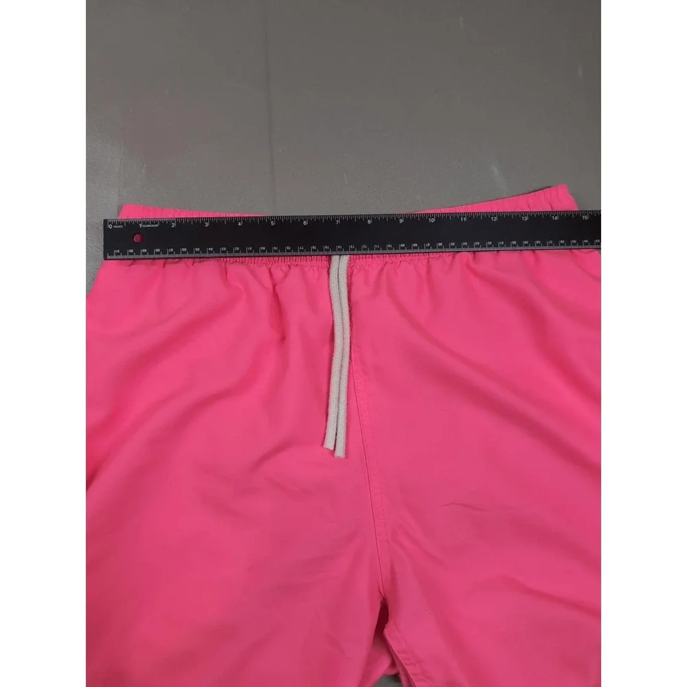 City Streets Mens Pink Swim Trunks Mesh Lined Quick Dry Shorts Medium